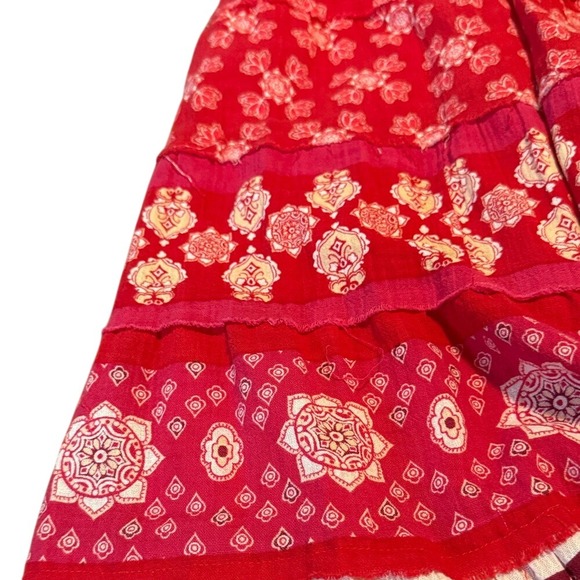 NWT Liz Claiborne Full Skirt BOHO 100% Cotton With Slip Sz 20W Cottage Pinks - Picture 11 of 11